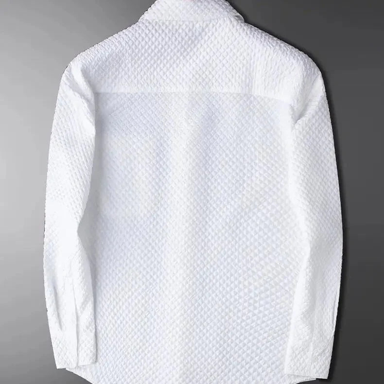 Imported Fabric Bubble Popcorn Plain Premium Cotton Shirts( WITH POCKET) | Choose Your Color