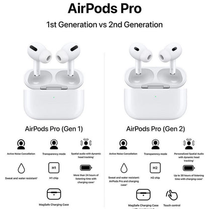 Imported Airpods Pro (2nd Gen) with MagSafe Charging Case, Active Noise Cancellation, Touch control ( Wireless Charger)